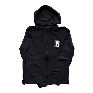 BRICKHOUSE BOXING CLUB HOODED ZIP UP WINDBREAKER – BLACK